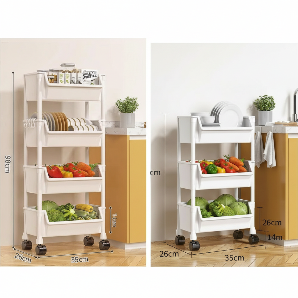 Comparaison 4 étages et 3 étages avec dimensions