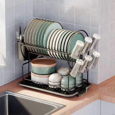 egouttoir vaisselle inox qui organise assiettes et couverts