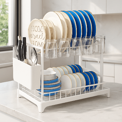 egouttoir vaisselle premium blanc épuré parfait pour cuisine contemporaine