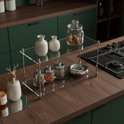 tagere cuisine moderne résistante pour organiser bocaux et objets déco avec élégance