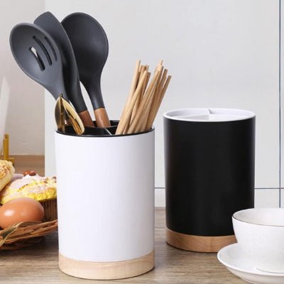 pot à ustensiles cuisine plastique polyvalent pour tous types d’ustensiles