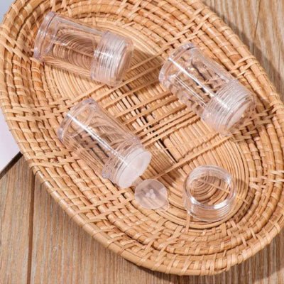 pots à épices mini bouteille couvercle transparent visibilité parfaite