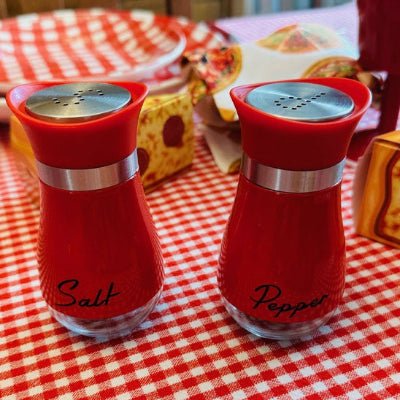 pots à épices salière poivrière rouge fraîcheur préservée des condiments