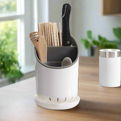 ranges couverts chopstick blanc organisateur comptoir