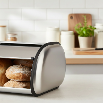 boite a pain design en inox conservation longue durée pains artisanaux