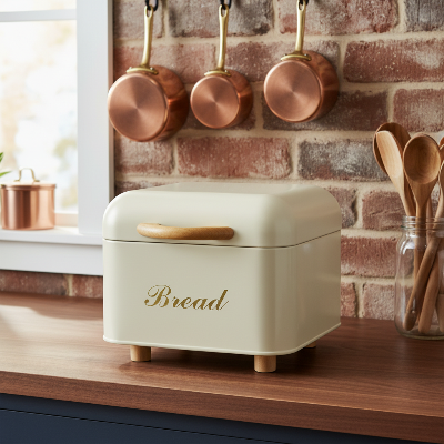boite a pain design protège de l'humidité dans cuisine rustique en brique