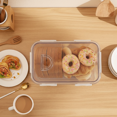 boite a pain rectangulaire pour garder votre pain frais plus longtemps avec ventilation réglable