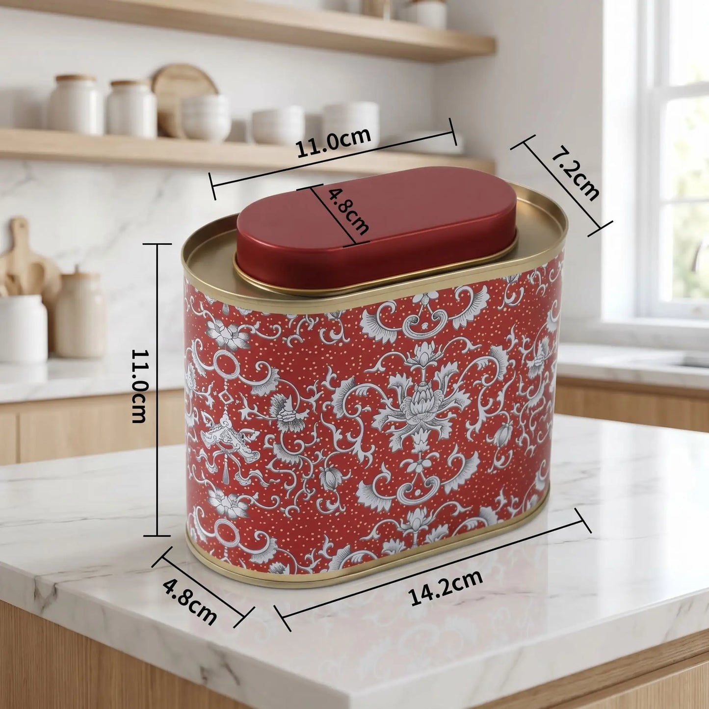 : boite a thé en vrac mesures 