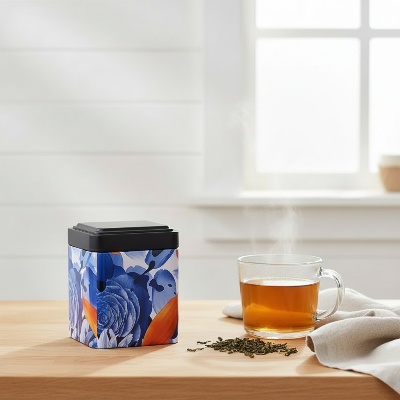 boite à thé vintage colorée pour transformer votre cuisine en écrin