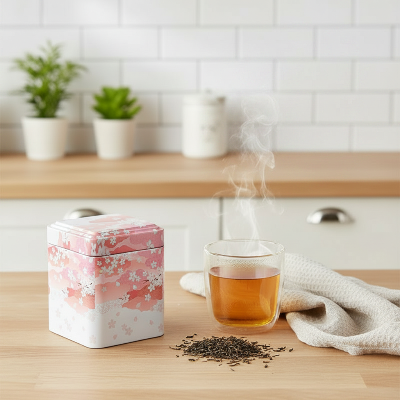 boite à thé vintage en métal pour protéger vos thés avec élégance