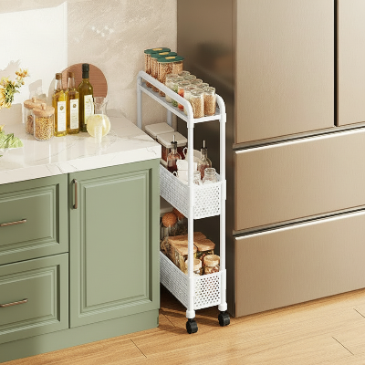 desserte à roulettes cuisine trois niveaux pour maximiser le rangement vertical