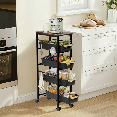 desserte pour cuisine mobile à glisser partout en un instant