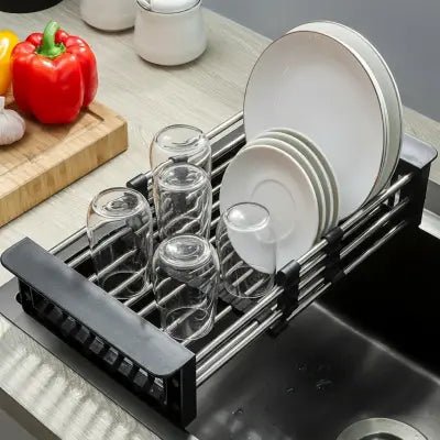 egouttoir evier télescopique garde vos surfaces sèches et hygiéniques