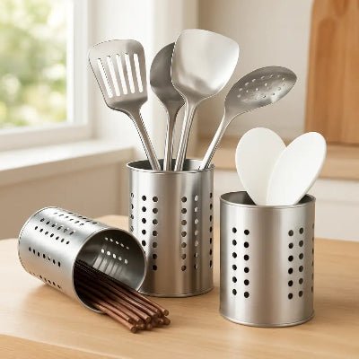 égouttoir pot inox brillant facile à nettoyer