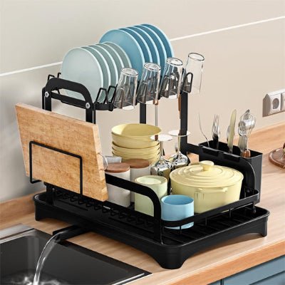 egouttoir vaisselle 360° drain rotation pour évacuation rapide