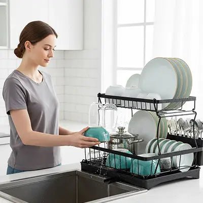 egouttoir vaisselle compactpro vertical optimisant chaque centimetre