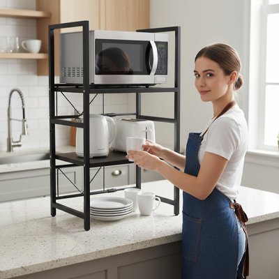 etagere cuisine ajustable pour optimiser votre espace et garder plan de travail dégagé
