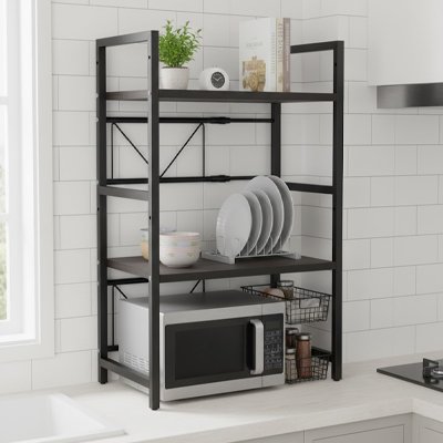 etagere cuisine ajustable multifonctionnelle avec 3 niveaux pour organiser vos essentiels