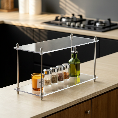 etagere cuisine moderne solide et compacte pour épices et huiles toujours visibles