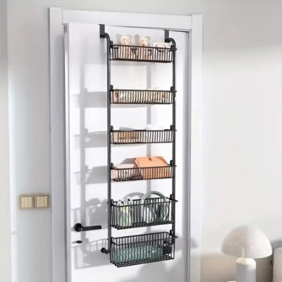etagere cuisine organisateur pratique à suspendre six niveaux rangement porte