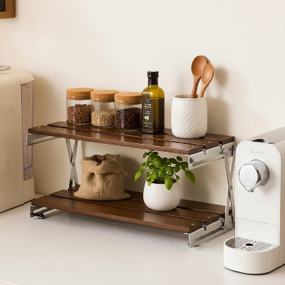 etagere cuisine solide pour épices et bocaux bien organisés 