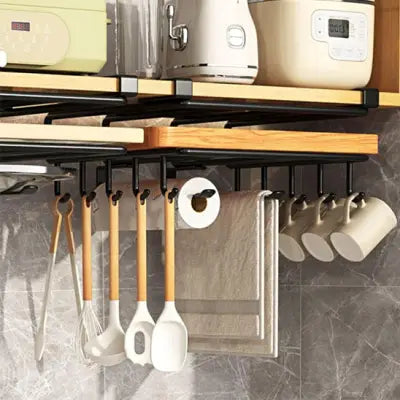 etagere cuisine suspendue sous meuble structure multi niveaux