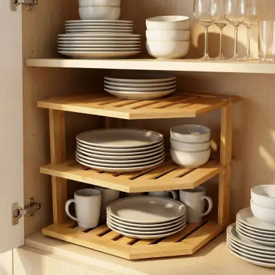 etagere d angle cuisine 3 niveaux ideal pour petites cuisines et coins difficiles