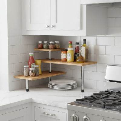 etagere d’angle cuisine harmonise votre espace cuisine et maison