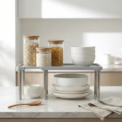 etagere de cuisine rétractable avec longueur ajustable de 35 à 61 cm