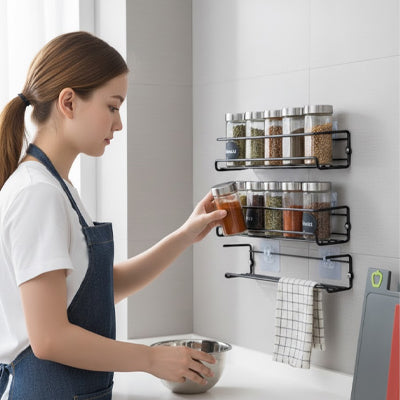 etagere murale cuisine garde vos aromates toujours visibles et accessibles