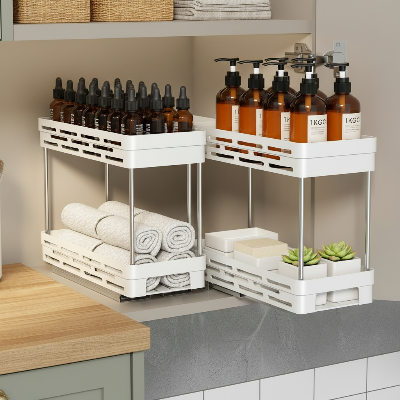 etageres pour cuisine noire tiroir coulissant fluide bocaux accessibles en un geste 