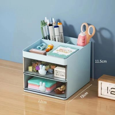 L'Organisateur de Bureau - MultiFunctionalOrganizer™ - Bleu - L'essentiel du rangement