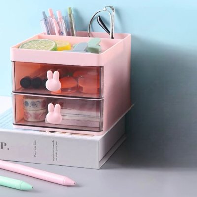 L'Organisateur de Bureau - MultiFunctionalOrganizer™ - Rose - L'essentiel du rangement