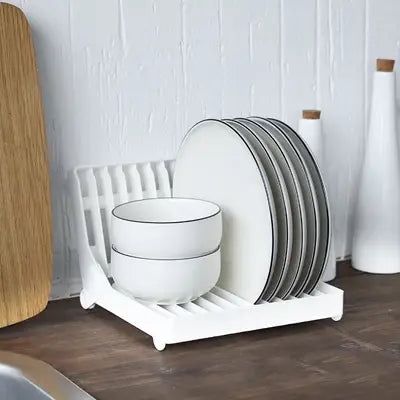 petit egouttoir vaisselle support pliable simple à utiliser au quotidien