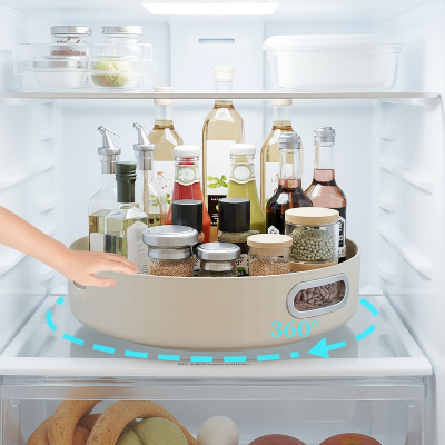 plateau tournant support rotatif frigo 360 degrés chaque bouteille à portée