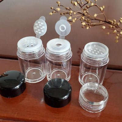 pots à épices mini bouteille avec triple ouverture pour épices fines ou grossières