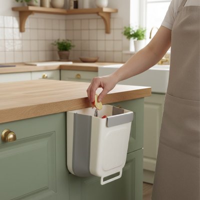 poubelle cuisine sous evier pliable dimensions compactes et pratiques
