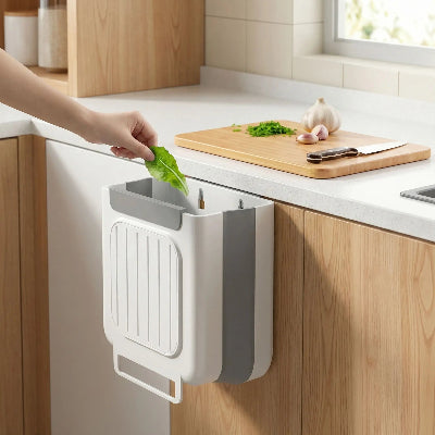 poubelle cuisine sous evier pliable gain de place pratique et compacte