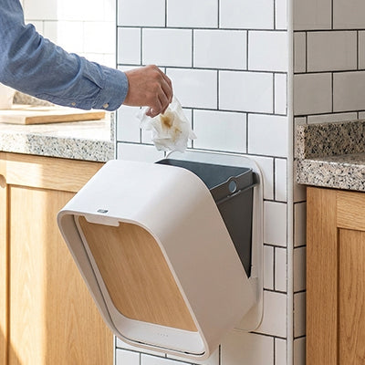 poubelle sous evier cuisine à détecteur de mouvement hygiénique