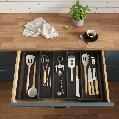 range couvert modulable tiroir extensible taille sur mesure