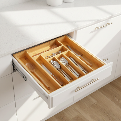 range couverts extensible en bambou classe couverts avec facilité