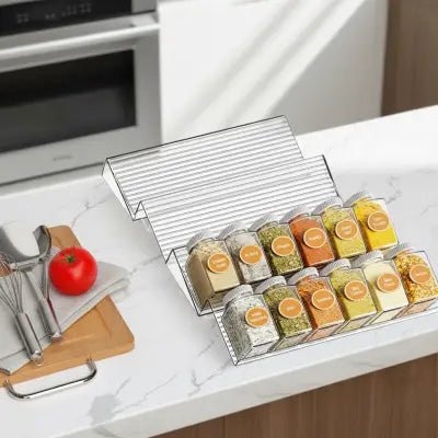 range épices pour tiroir homa garde toutes les bouteilles alignées et visibles