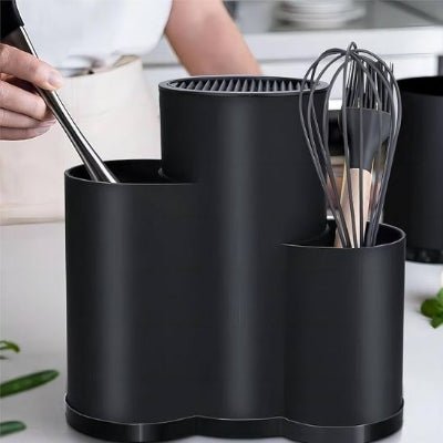 rangement à couverts multibloc avec base antidérapante pour plus de stabilité
