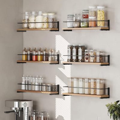 gardez vos épices à portée de main avec un rangement à épices mural efficace et design 