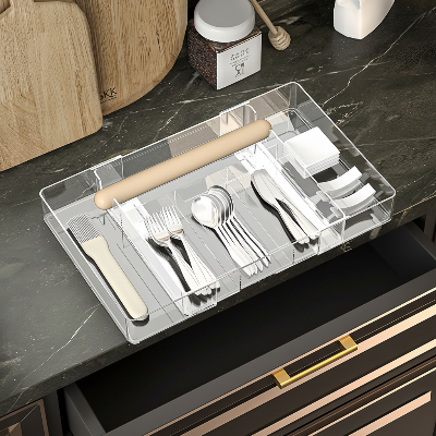  rangement couvert extensible s'ajuste à tout tiroir zéro espace perdu 