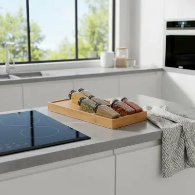 rangement epices tiroirs bambou pratique et compact