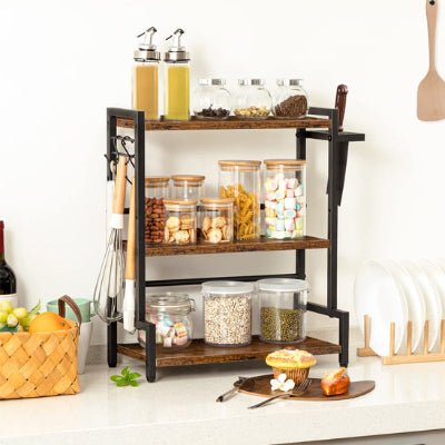 apportez touche design avec rangement pour épices rack 
