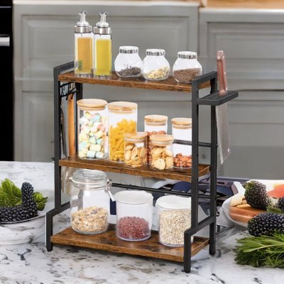 solution durable avec rangement pour épices rack 