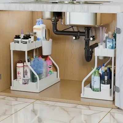 rangement sous evier forme l fini le fouillis retrouvez produits facilement
